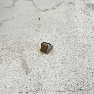have a good time silver FRAME LOGO RING