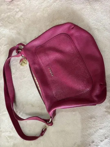 [ 새상품급 ] FURLA 핑크 가죽 숄더백