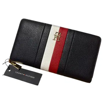 [ 미사용 새상품 ] Tommy Hilfiger 장지갑 트리코 네이비