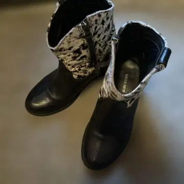 가격 인하 ROSE BUD 숏부츠 블랙/화이트