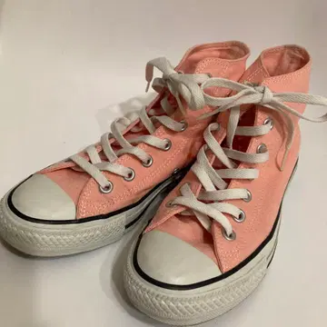 ALL STAR 핑크 하이컷 스니커즈 25.5