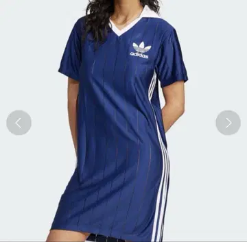 adidas 아디컬러 쓰리 스트라이프 핀스트라이프 원피스 니트 S