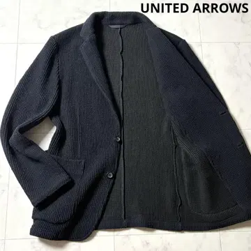 UNITED ARROWS 와플 니트 테일러드 자켓 가디건