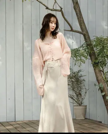 mideal sheer knit ensemble/시어 니트 앙상블