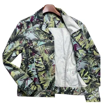 컨디션 최상/레어 Paul Smith 폴스미스 블루종 올 패턴 골드 버튼