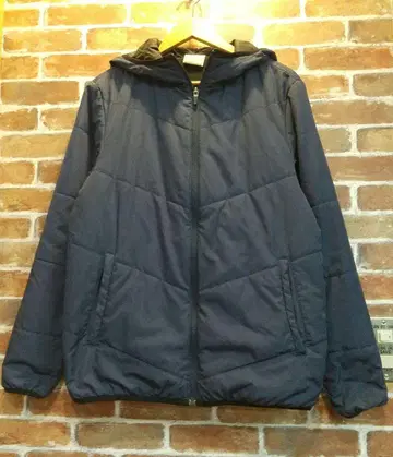 뉴발란스 후드 부착 퀼팅 점퍼