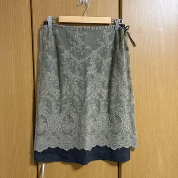 미즈이로 인드 레이스 플레어 스커트 2장 세트 일본제