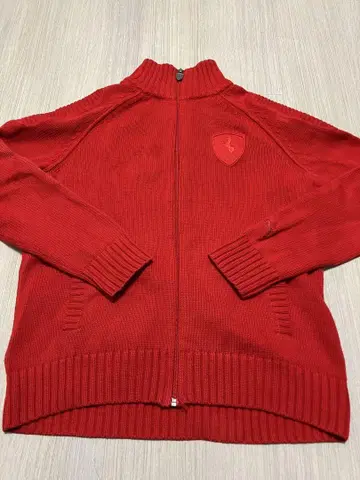 [ 새상품급 ] 푸마 페라리 집업 하이넥 니트