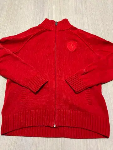 [ 새상품급 ] 푸마 페라리 집업 하이넥 니트