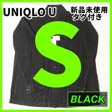 S [새상품] UNIQLO U 오버 사이즈 컬러 데님 자켓 블랙 3