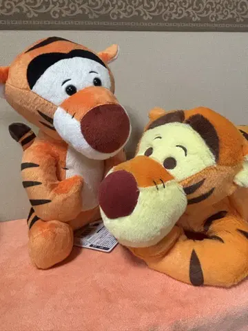 곰돌이 푸 티거 봉제 인형 누워있는 포즈 코텟토 펫탄