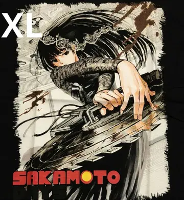 초레어 미사용 새상품 사카모토 데이즈 대불 T셔츠 XL 사이즈 블랙