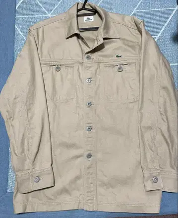 LACOSTE 베이지 긴팔 셔츠 자켓