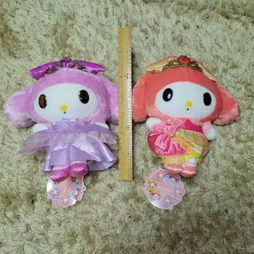 마이멜로디 봉제 인형 2체 세트