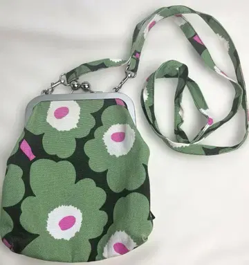 [ marimekko ] 가마구치 숄더백 ROOSA MINI 그린