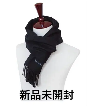 미개봉 새상품 폴 스미스 블랙 그레이 머플러 택 포함