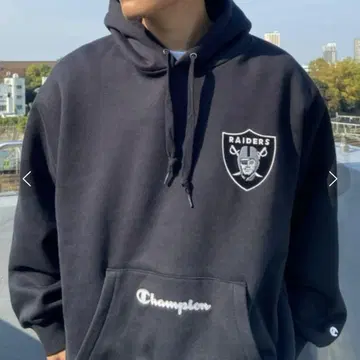 Champion NFL Raiders 후드티 C3-U125 네이비