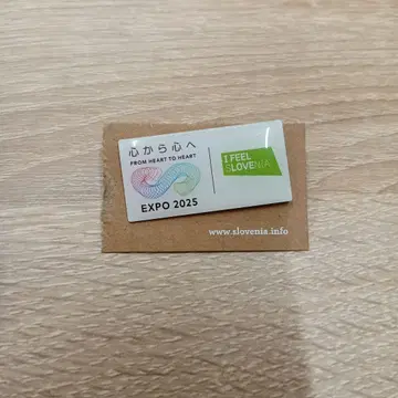 EXPO 2025 슬로베니아 핀 배지