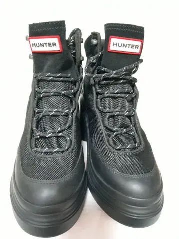 HUNTER 미사용 새상품 택 포함 하이컷 통굽 부츠