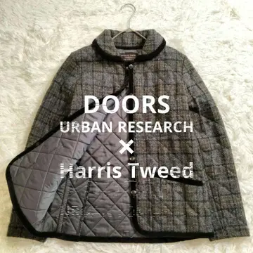 [ 새상품급 ] DOORS x Harris Tweed 트위드 퀼팅 자켓