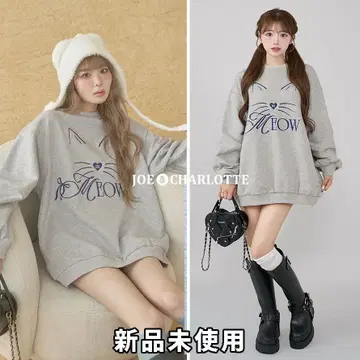 다리치 darich MEOW 루즈 맨투맨 풀오버 그레이 GRY
