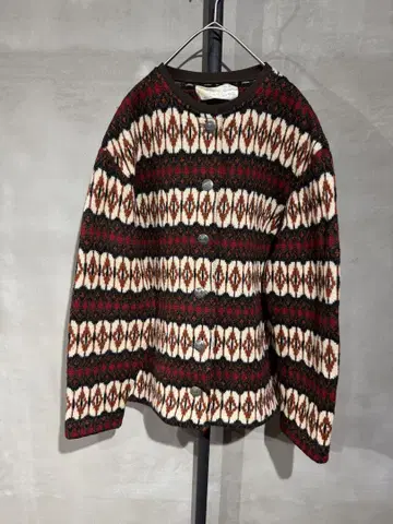 빈티지 아이슬란드 한스 하이치 페어아일 니트