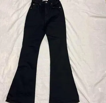 MOUSSY 마우지 블랙 플레어 팬츠 24인치
