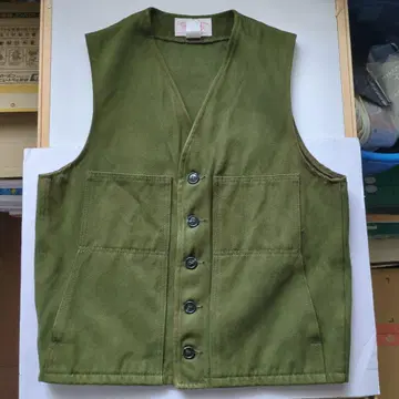 Filson 몰스킨 코튼 베스트 38 사이즈 올리브 그린