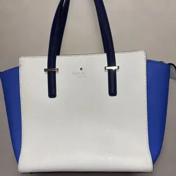 미사용에 가까운 kate spade 핸드백 화이트/블루