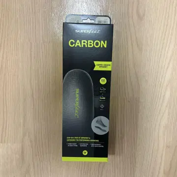 SUPERfeet CARBON 인솔 M 8.5-10 상자 없음