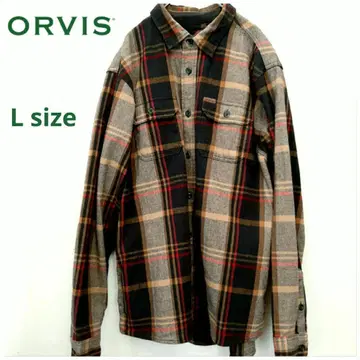 00s ORVIS 오비스 헤비 플란넬 체크 셔츠 L