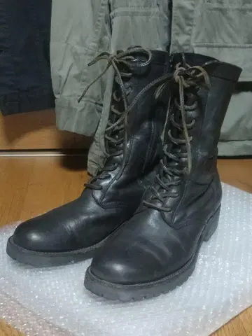 이삼 카타야마 백러쉬 컴뱃 부츠 블랙 사이즈 26
