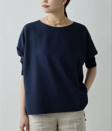 [ 새상품급 ] GALLARDAGALANTE 하프 조젯 콤비 블라우스