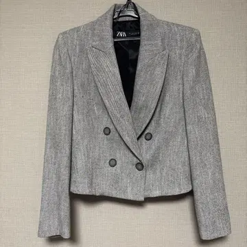 ZARA 더블 브레스트 자켓 L 그레이