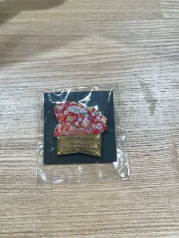오사카 간사이 박람회 한정판 이이다 그룹 파빌리온 핀 배지