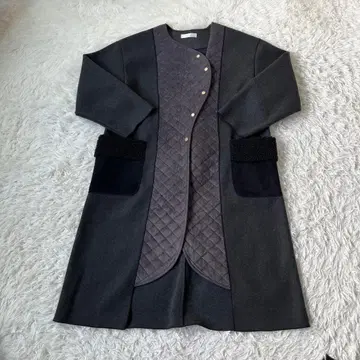 eimee 에이미 로우 퀼팅 코트