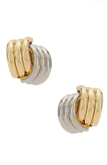새상품 SHASI 귀걸이 KNOT STUDS EARRINGS 콤비