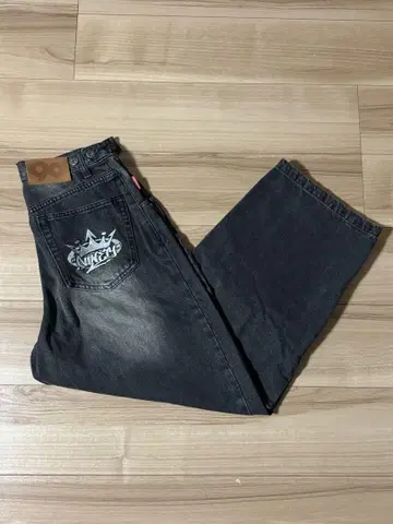 9090 킹 로고 데님