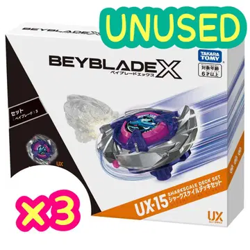 Beyblade X UX-15 샤크 스케일 덱 세트 x 3 베이 셀렉트