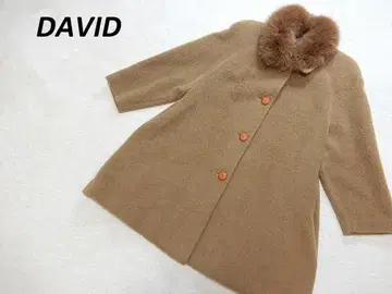 새상품급 DAVID 니하츠 샤기 알파카 혼방 코트 카멜 11