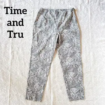 Time and Tru 스패츠 레깅스 하의 스트레치 스네이크