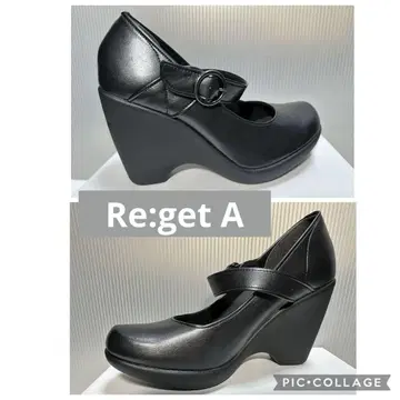 Re:getA 블랙 하이힐 펌프스 사이즈 S (22.5cm)