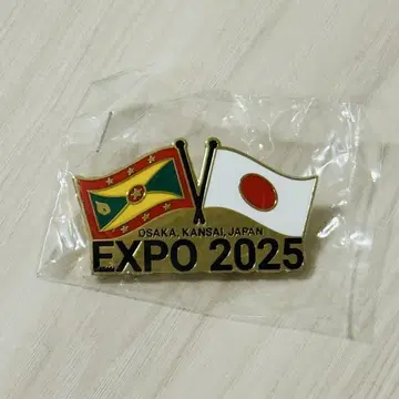 미개봉 새상품 그레나다 핀 배지 2025년 오사카 만박 간사이 코먼즈