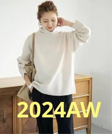 spick&span 울 캐시미어 터틀넥 풀오버 24AW