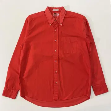 90s MONOGRAM WORK 버튼 다운 긴팔 셔츠 USA제 빨간색 M