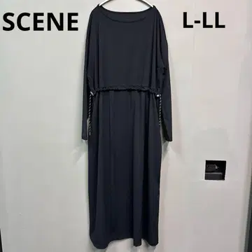 SCENE 롱 원피스 긴팔 L-LL 블랙 VAN Jacket