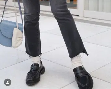 블랙 로퍼 통굽