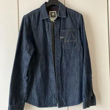 새상품급 G-STAR RAW 데님 셔츠 긴팔 네이비 S