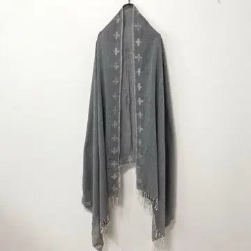 kocari 코튼 잼다니 직조 스톨 크로스 패턴