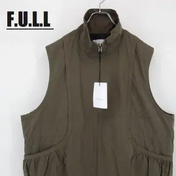 F.U.L.L 풀 충전솜 베스트 빅 실루엣 카키 프리 사이즈